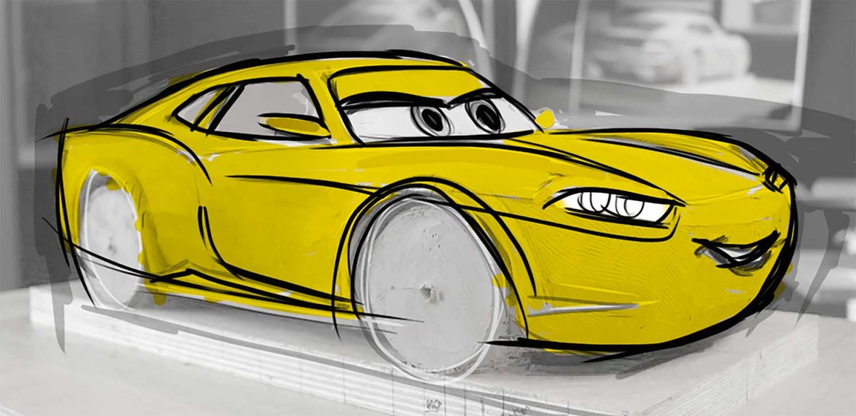 Раскраска молния Маквин Джексон шторм