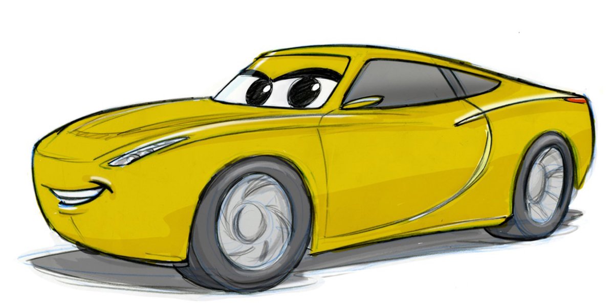 Раскраски Тачки Джексон шторм