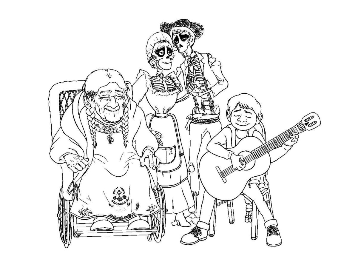 Раскраска милые монстрики