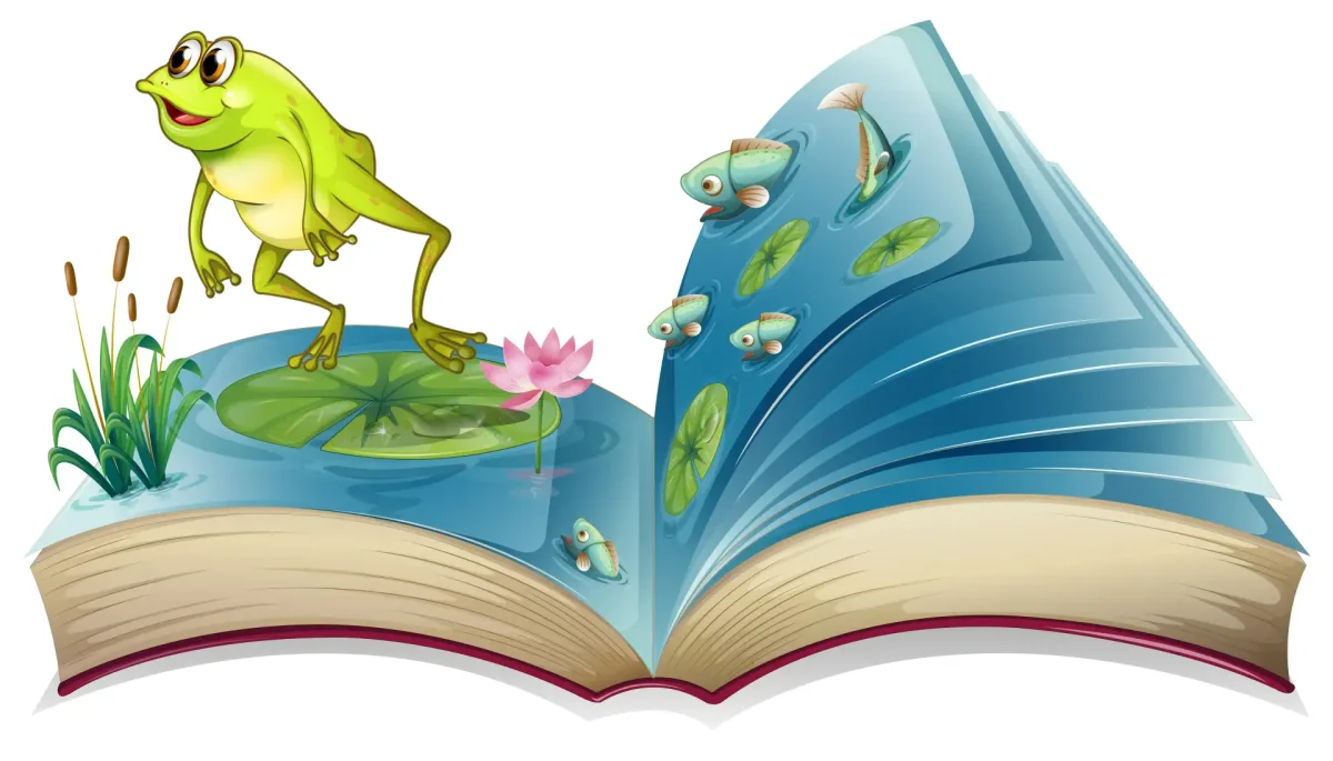 Книга сказок на прозрачном фоне