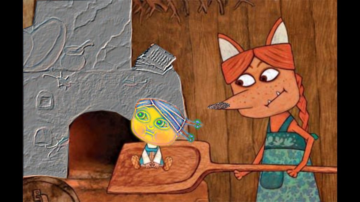 Лиса из мультика гора самоцветов Жихарка