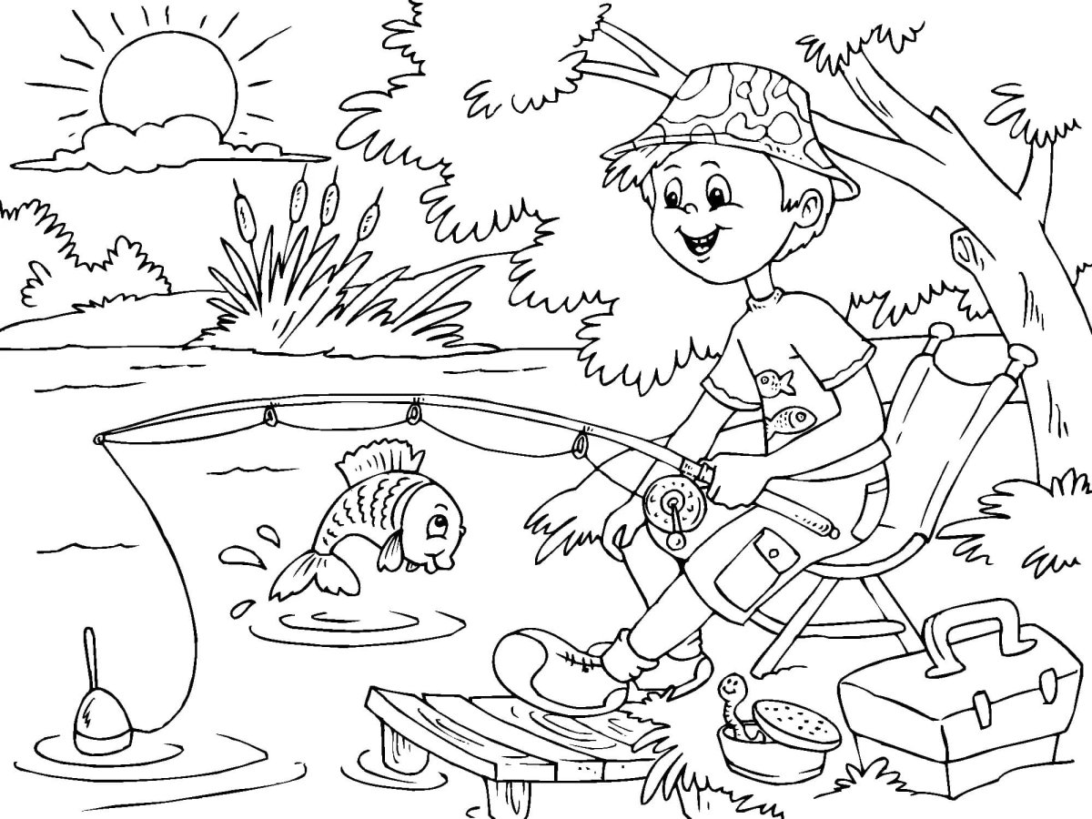 Раскраска пожар