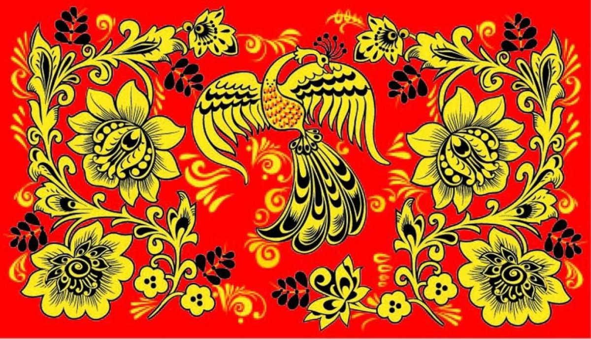 Городецкаяохломская роспись