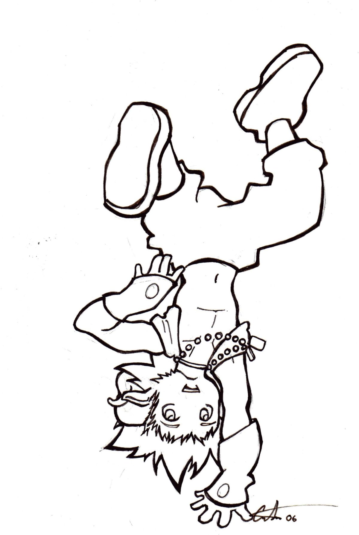 Танцор рисунок