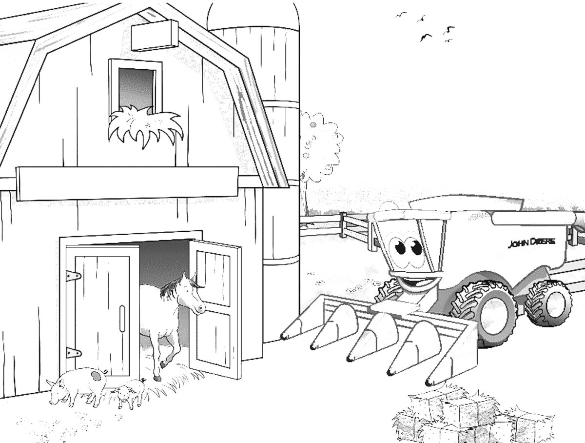 Раскраска лего комбайн