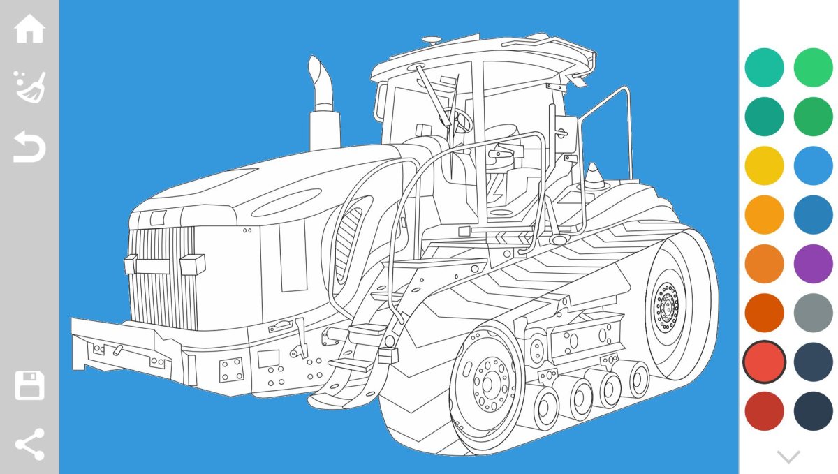 Комбайн Джон Дир раскраска