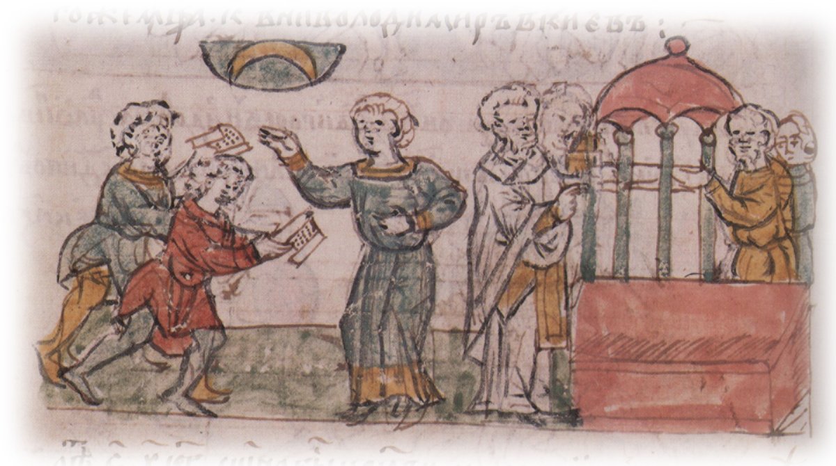 Миниатюра Радзивилловской летописи