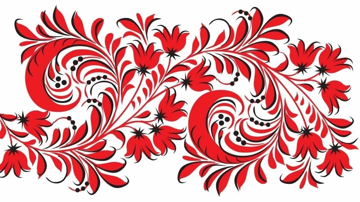 Петриковская роспись вектор