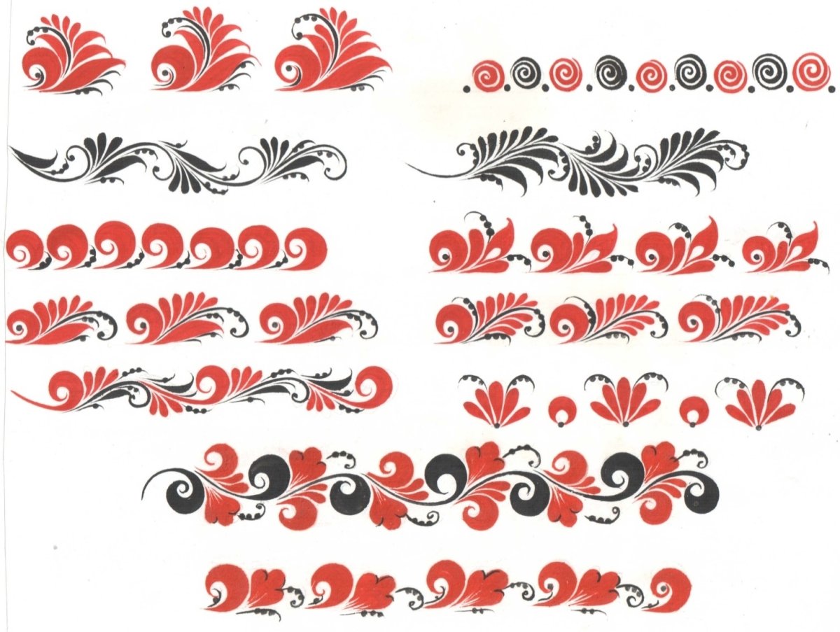 Гжельские узоры