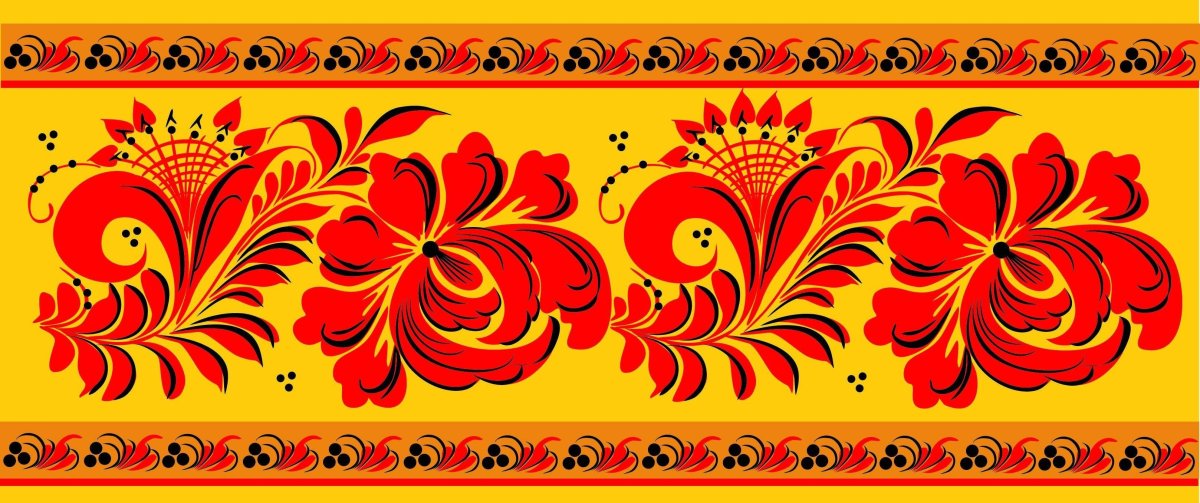 Орнаментная роспись Гжель