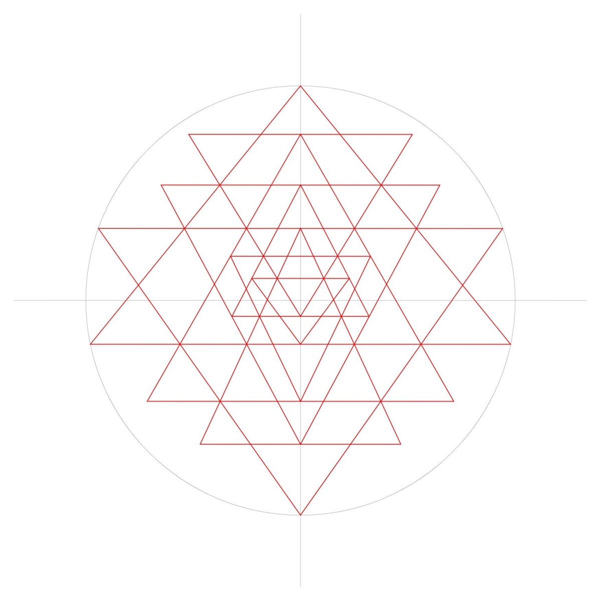 Мандала Шри Янтра тату