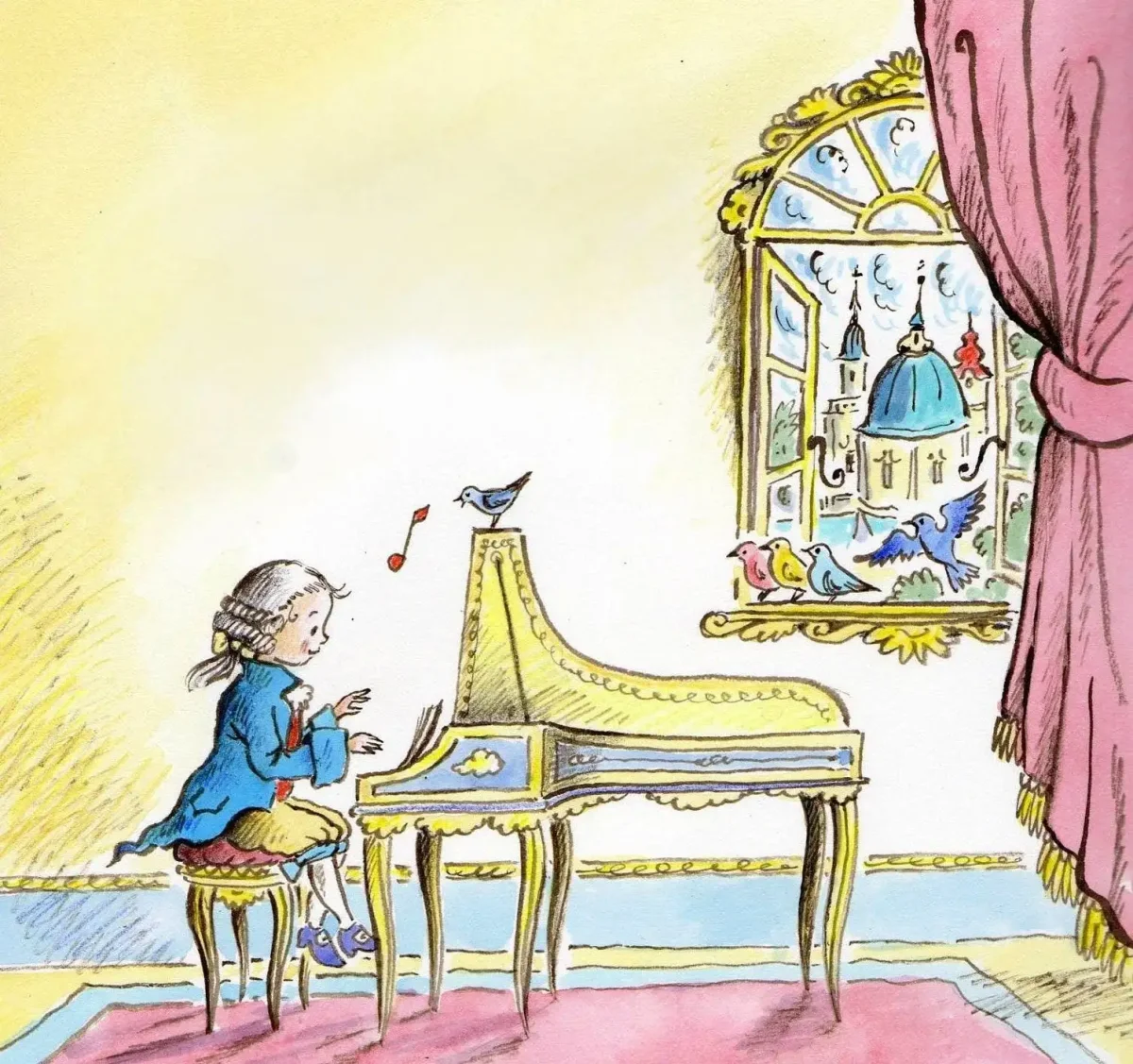 Иллюстрация к произведению Моцарта