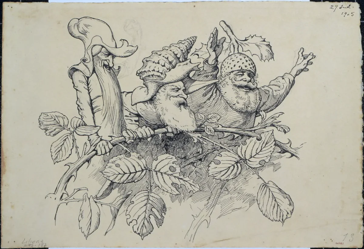 Эльфы гравюра