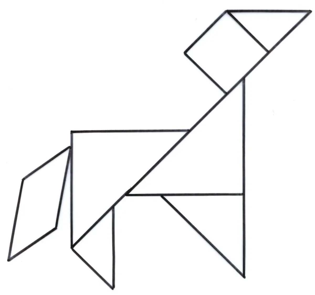 Танграм собачка