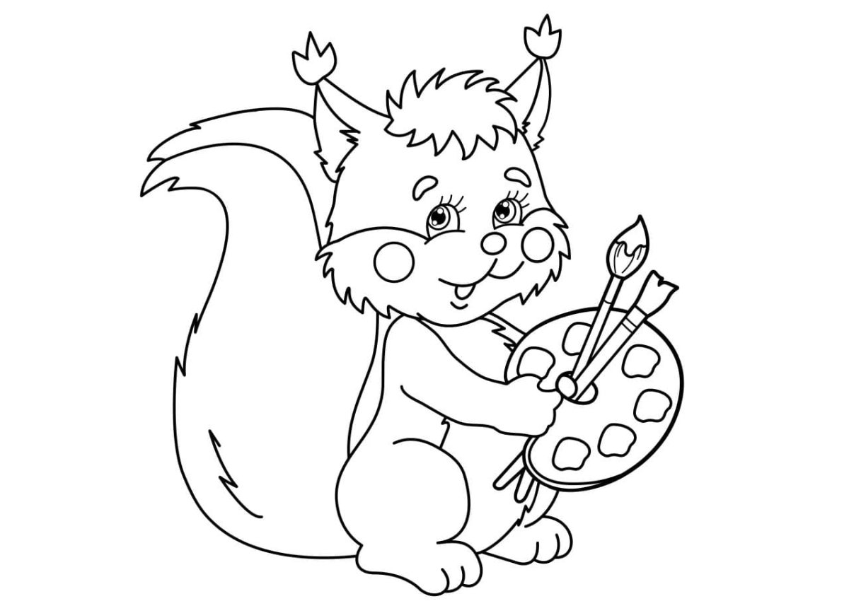 Белочка контур