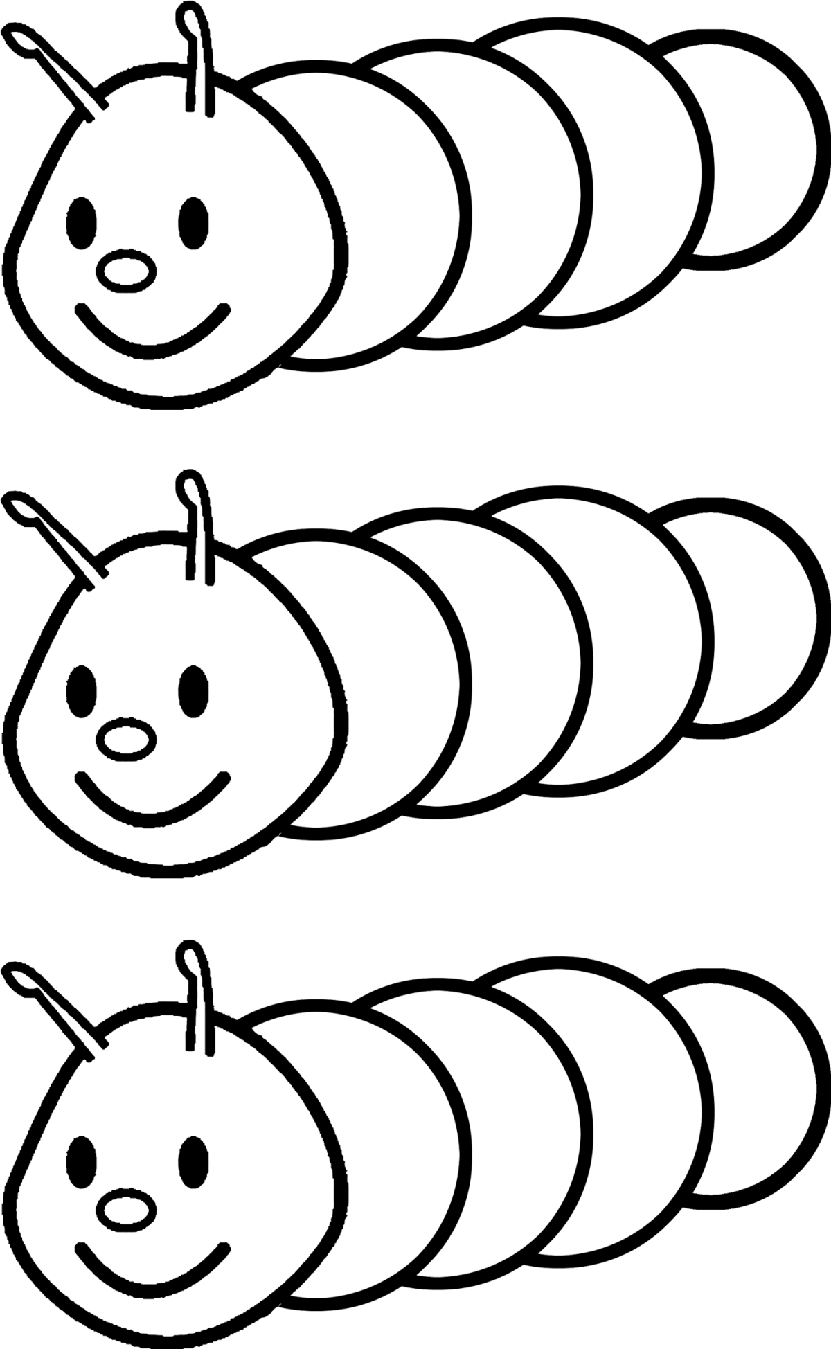 Гусеница раскраска для детей