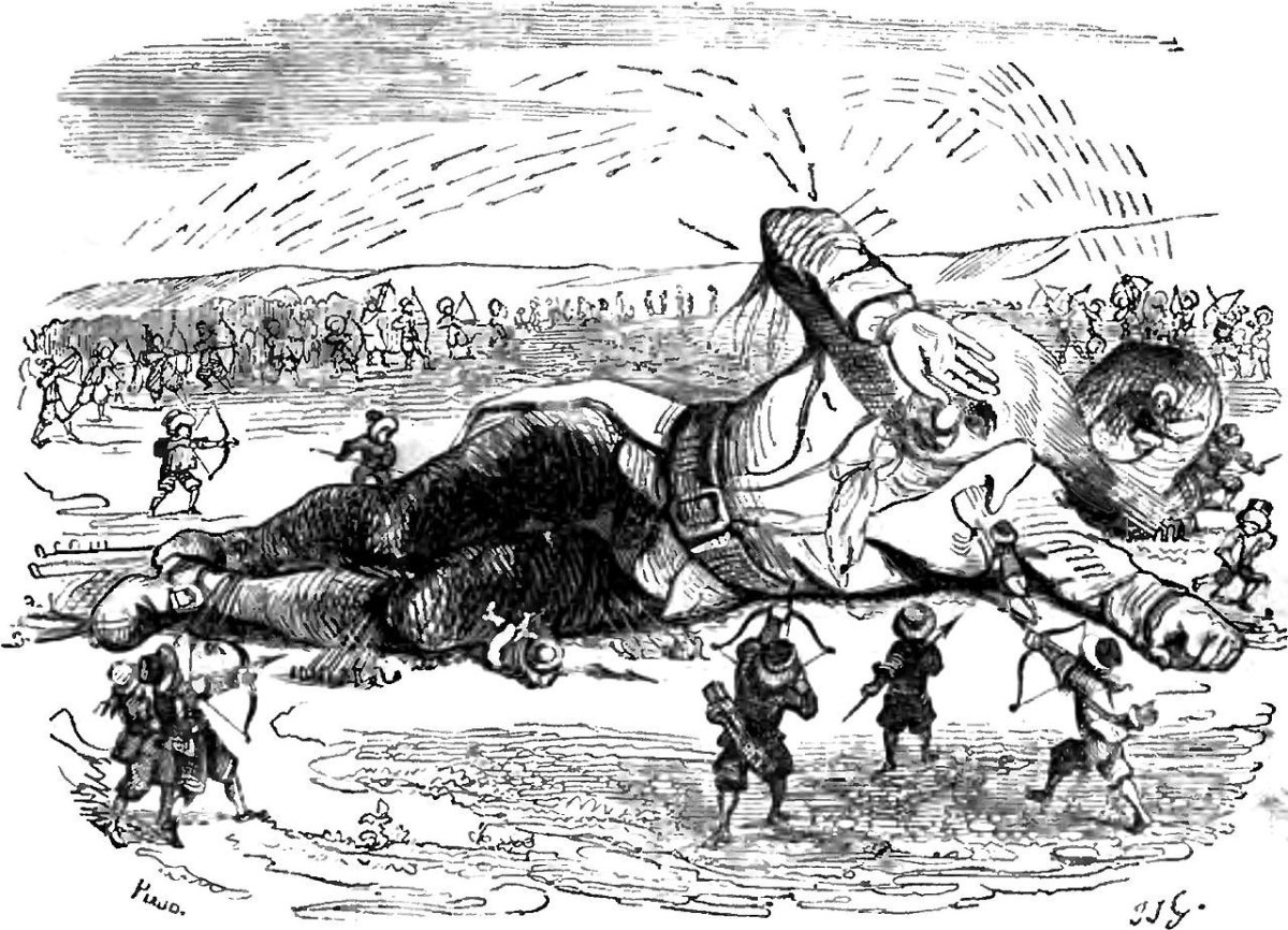 Рисунок путешествие Гулливера путешествие в Лилипутию