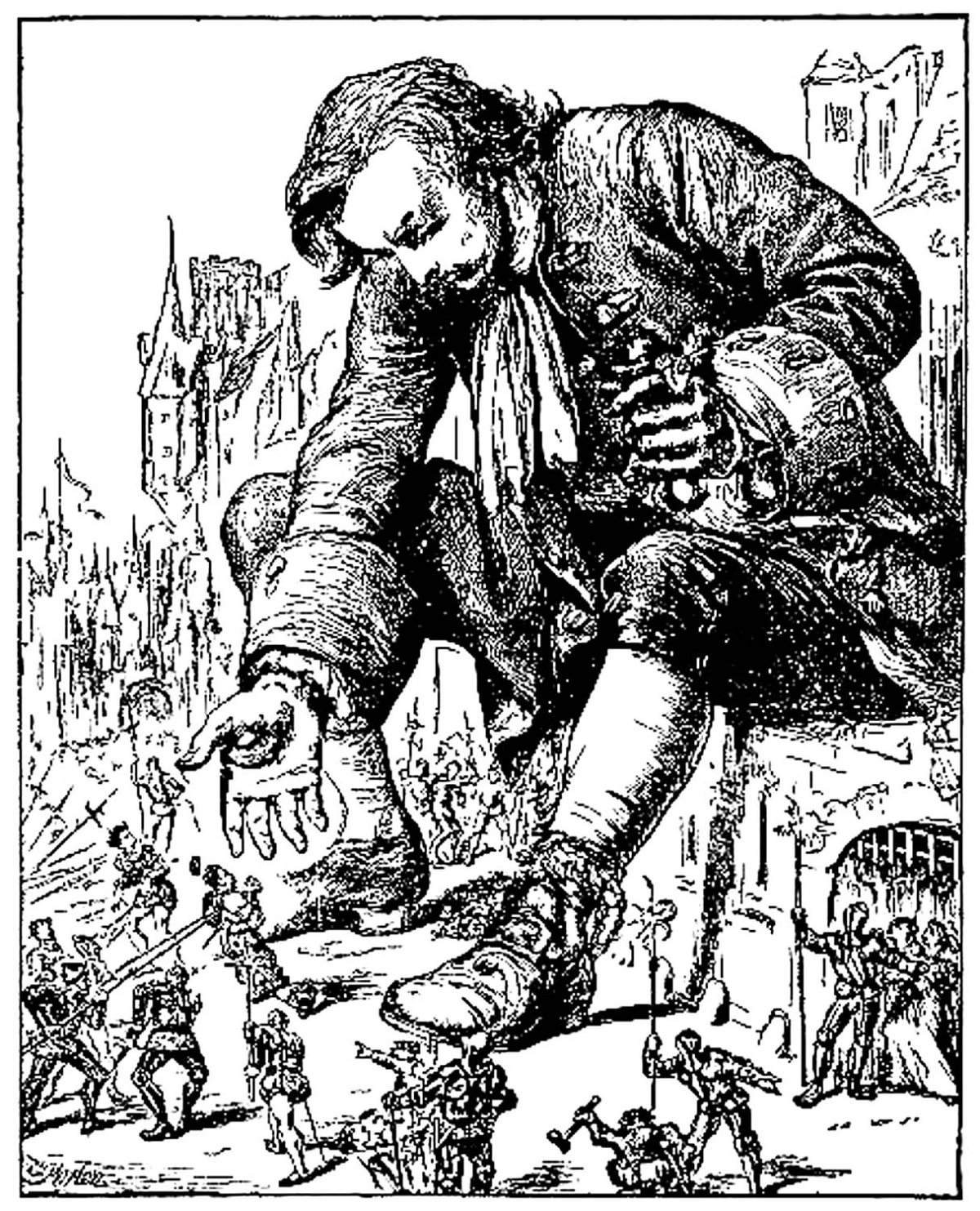 Лилипутия путешествие Гулливера