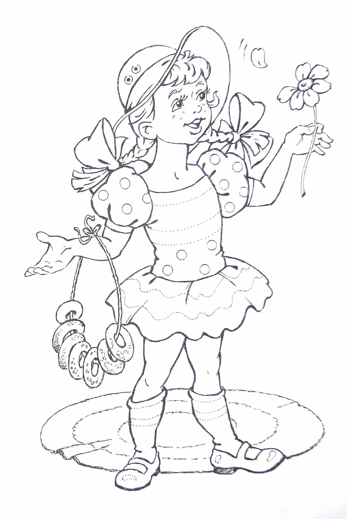 Цветы. Раскраска для малышей