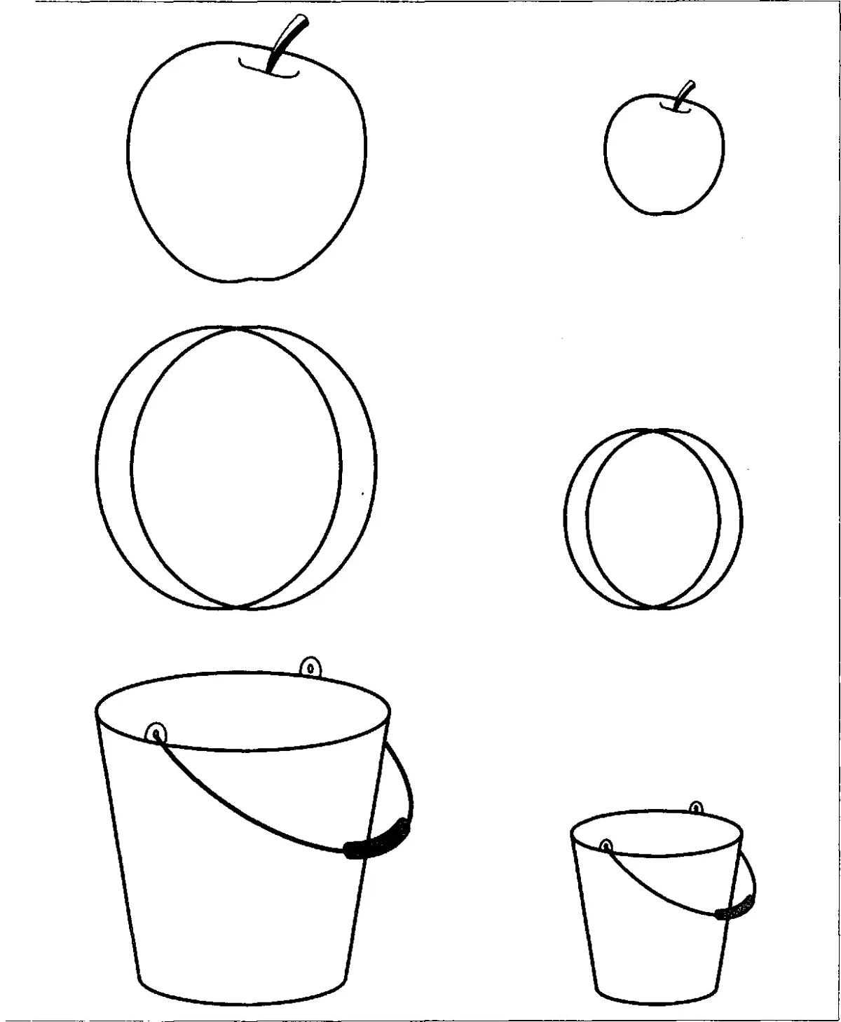Большой-маленький задания для детей