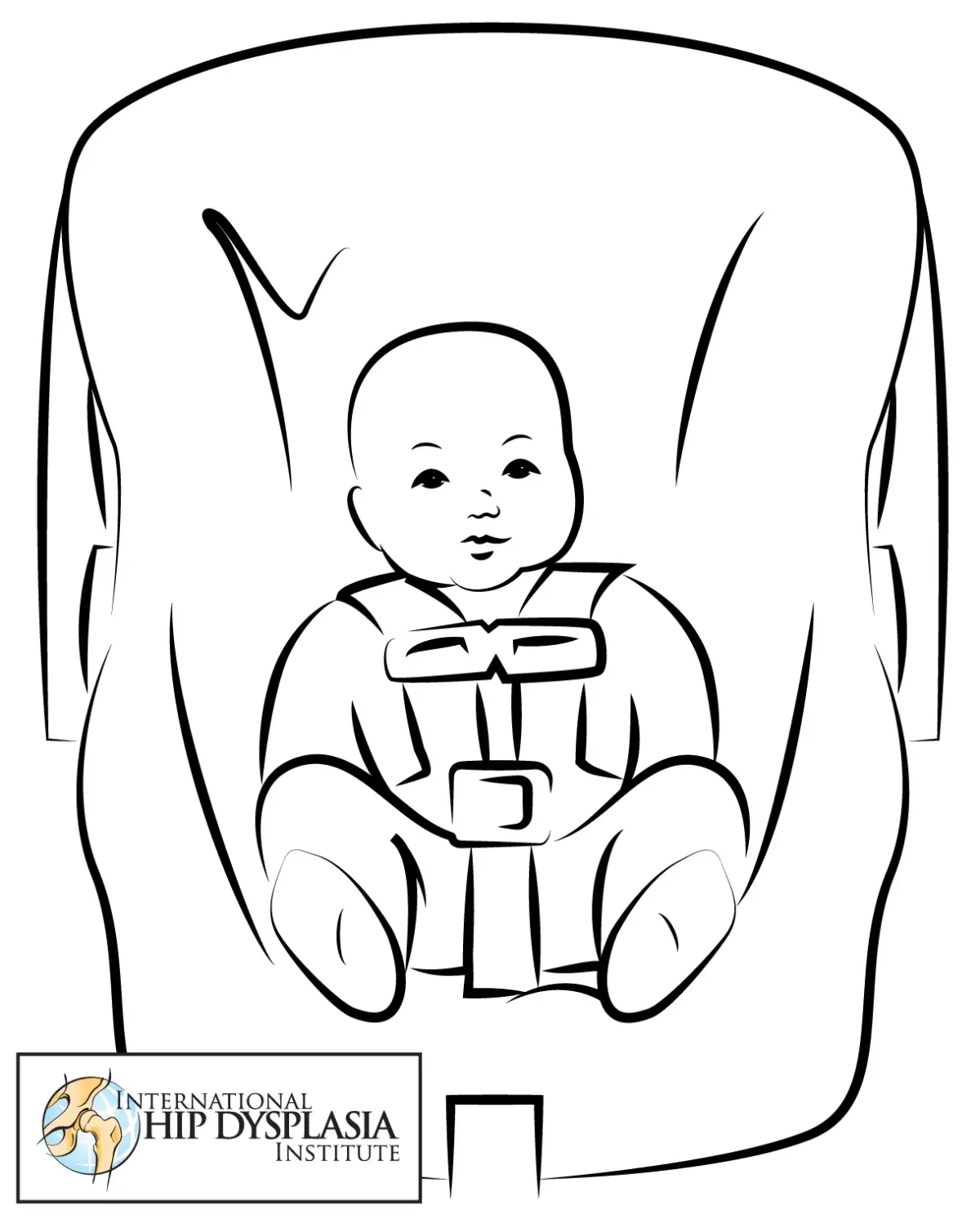 Детское автокресло раскраска