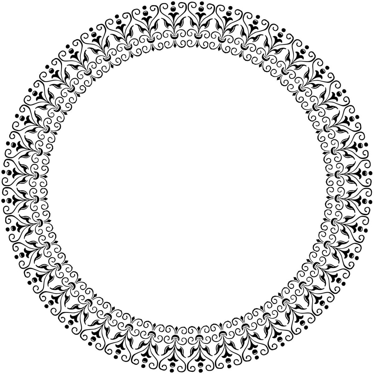 Круглый орнамент