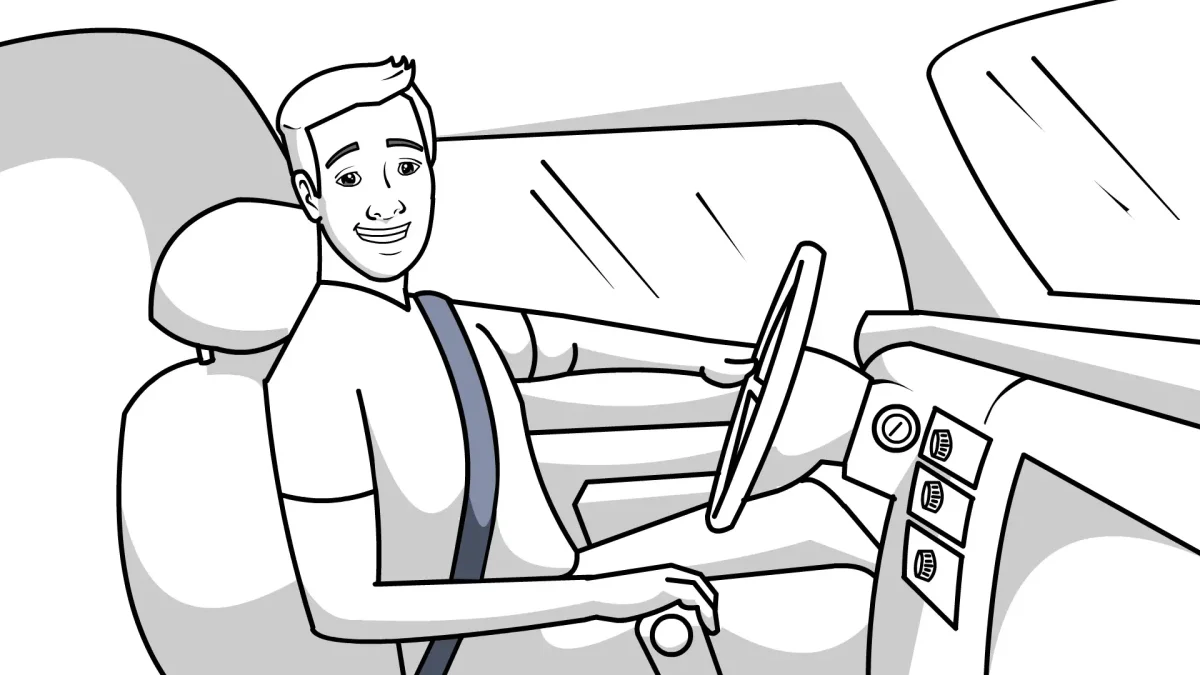 Ремень безопасности рисунок