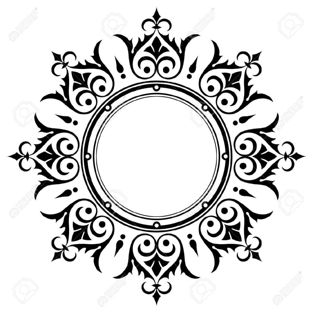 Круговые орнаменты и узоры