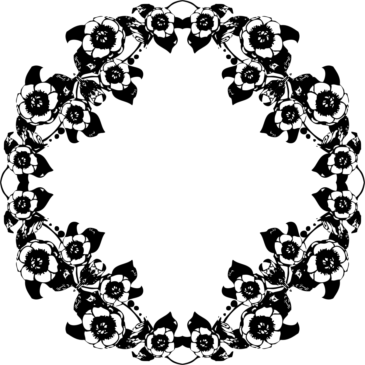 Красивые узоры в круге