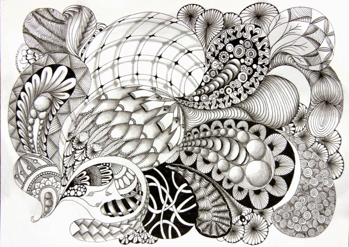 Зентангл узоры очень красивые