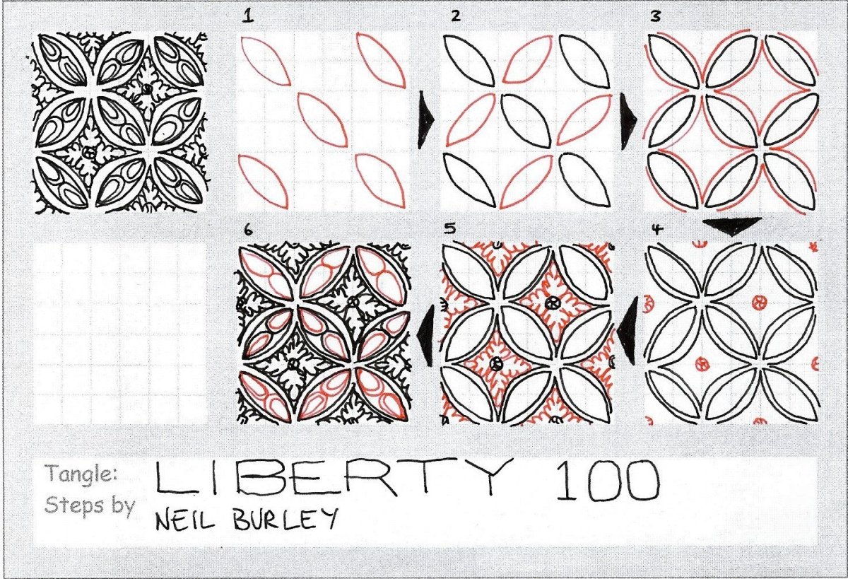 Зентангл для начинающих пошагово