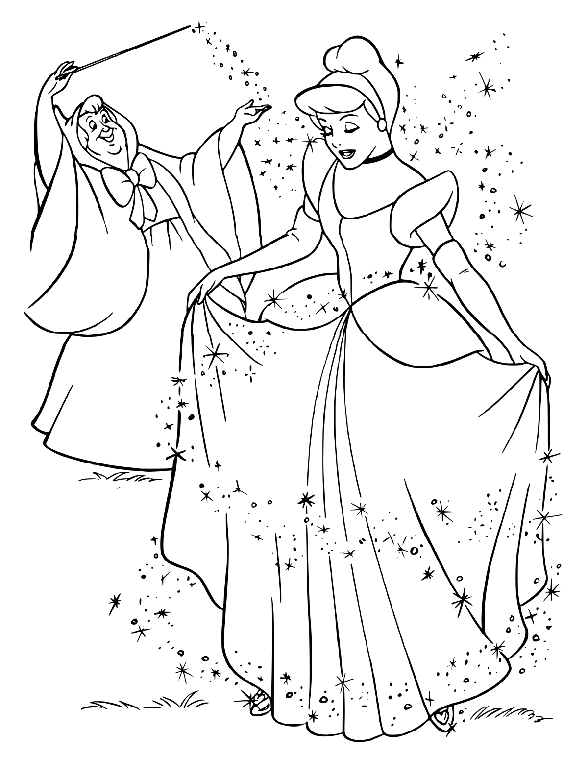 Балет Золушка раскраска