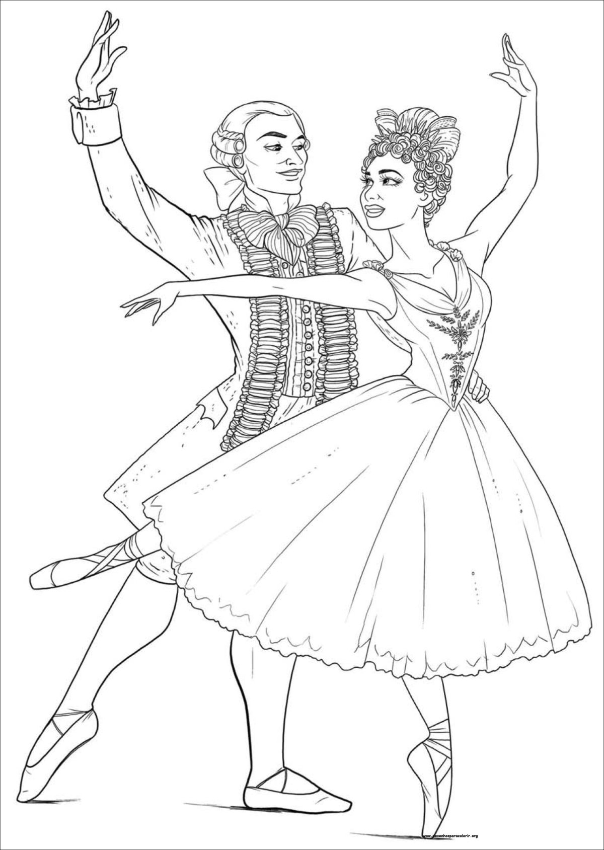 Раскраски принцессы Диснея балерины