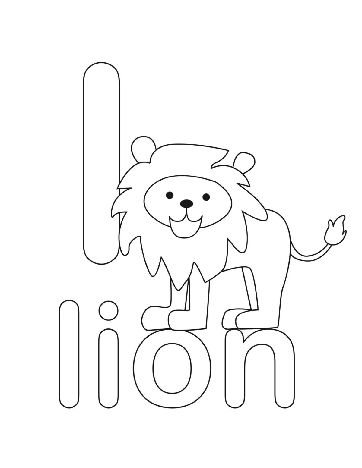 Животные леса раскраски для детей английский