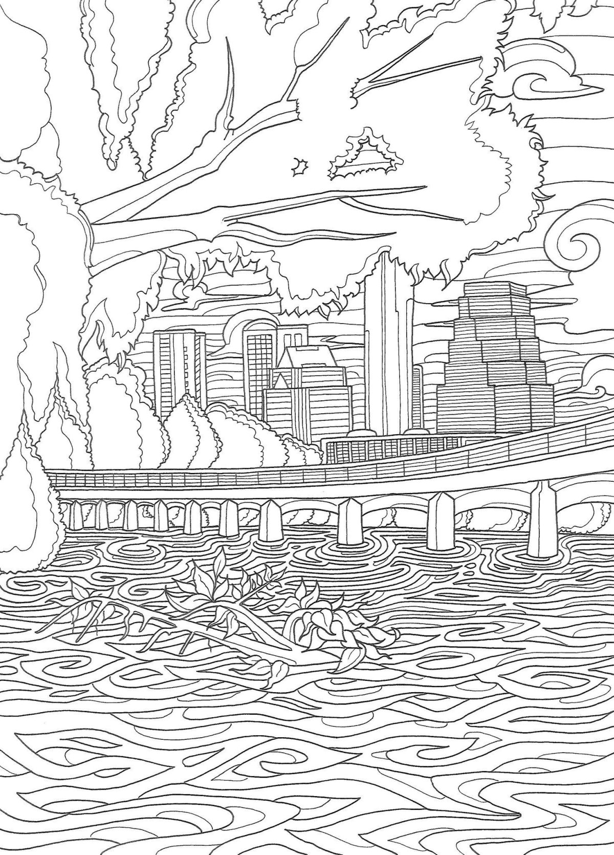 Космический корабль раскраска