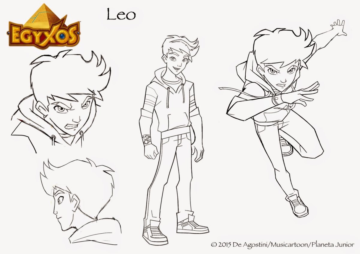 Раскраска египтус Лео