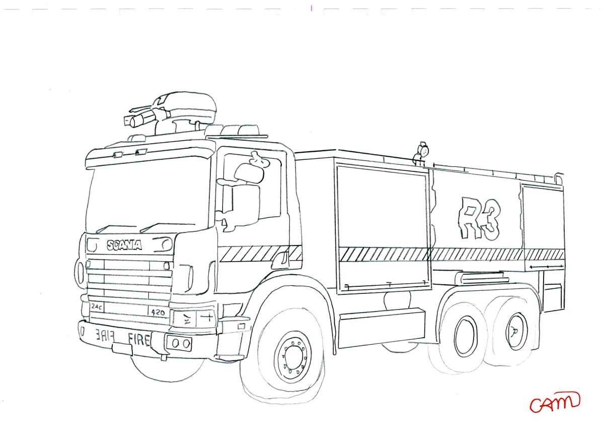 КАМАЗ 5490 раскраска