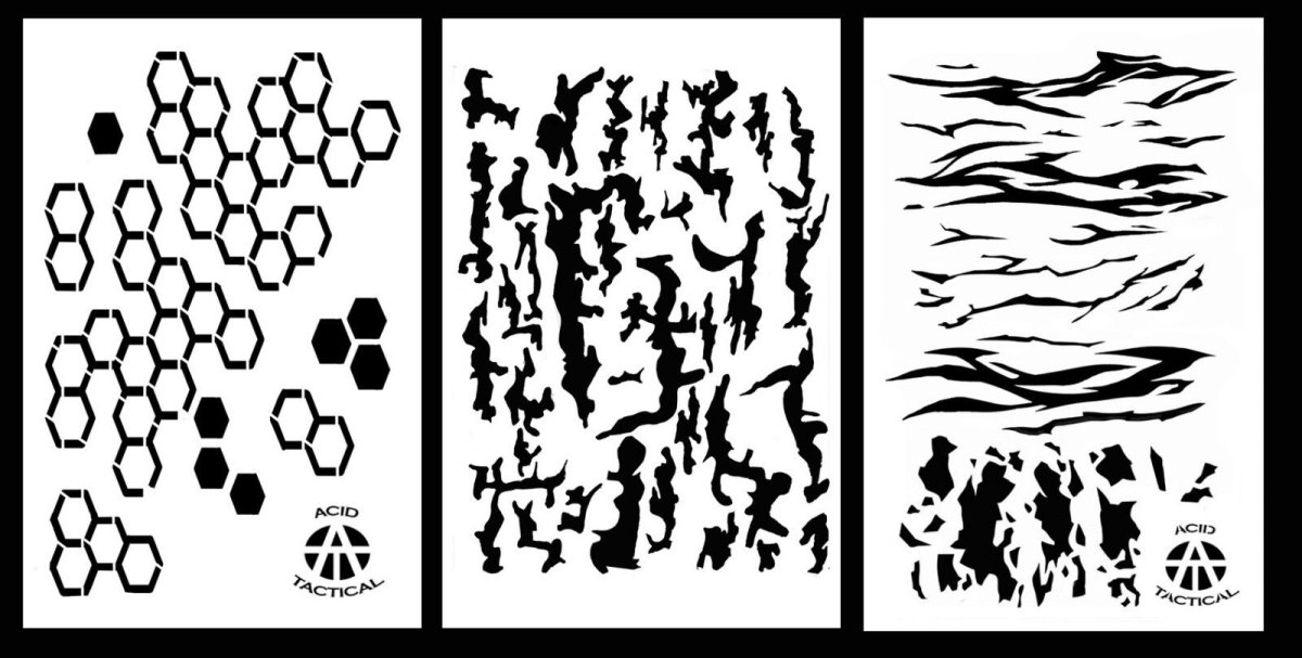 Трафареты камуфляжа для лодки