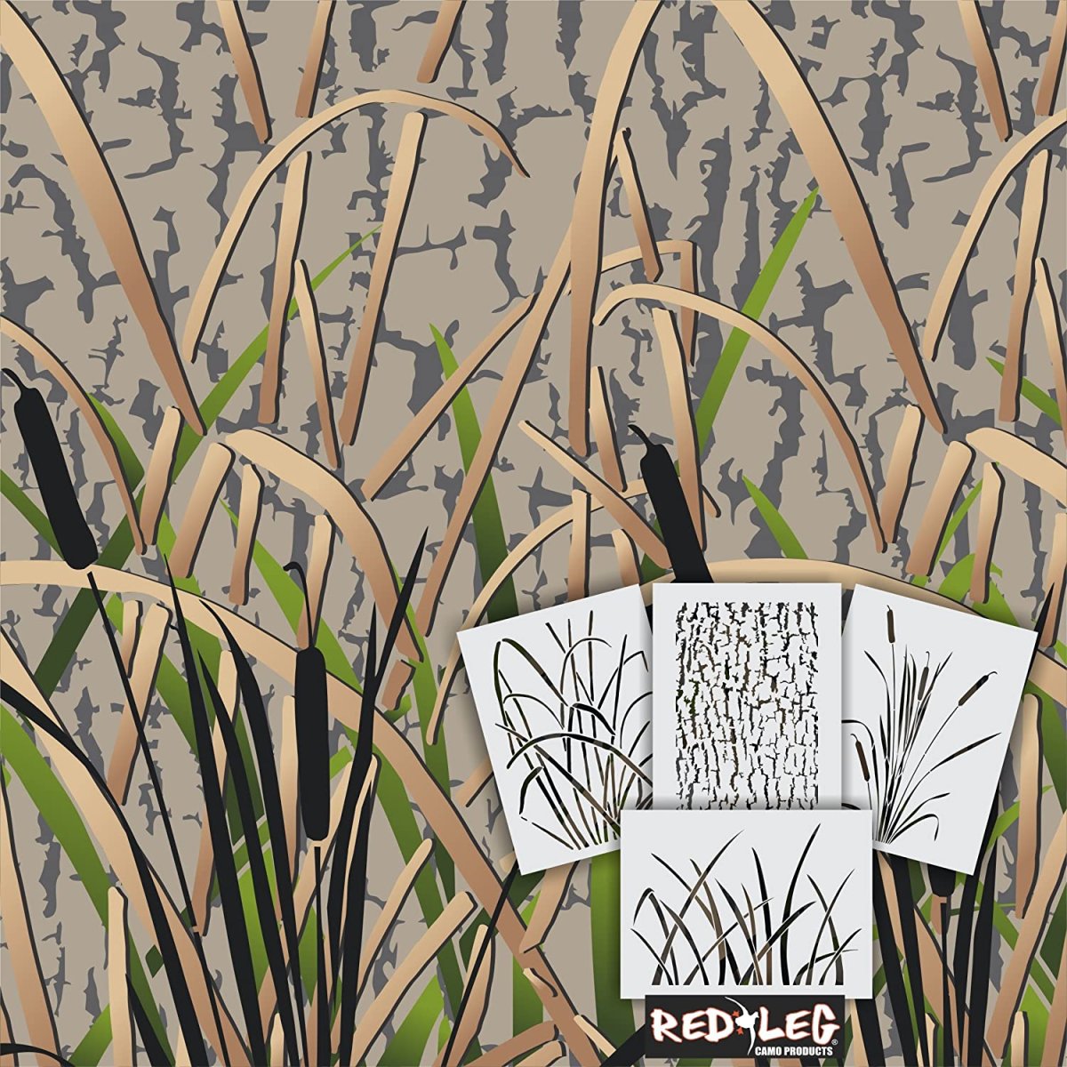 Лодка камуфляж камыш