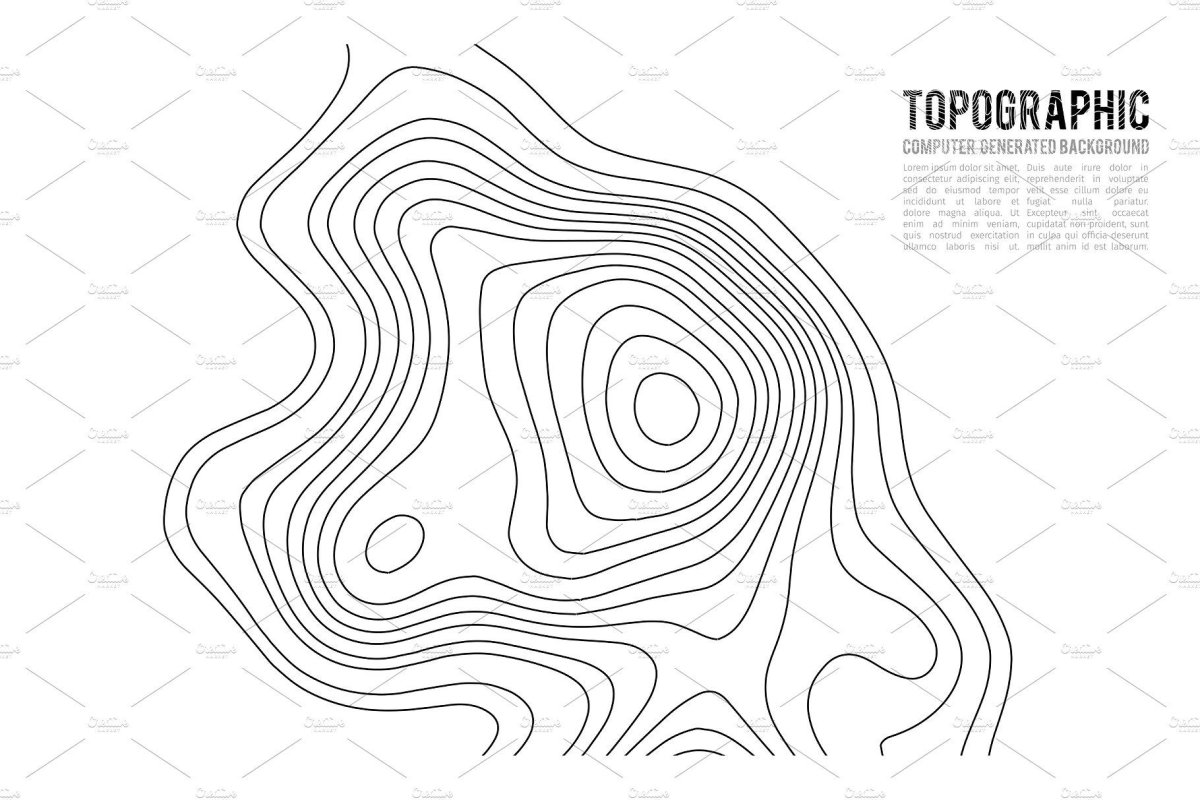 Topographic Map Contour pattern