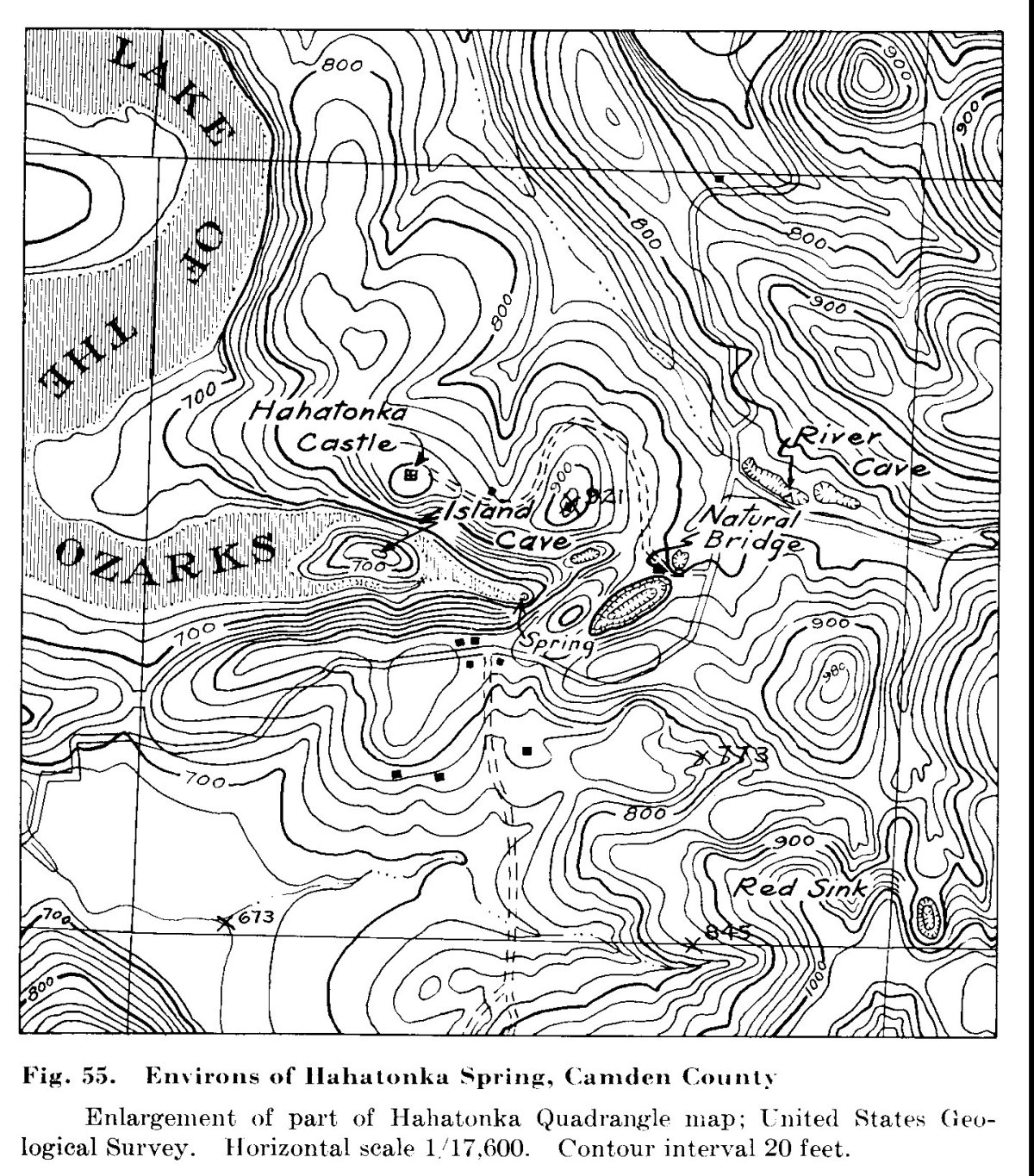 Топографическая карта изолинии высоты