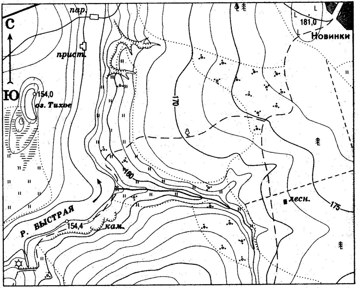 План местности топографическая карта