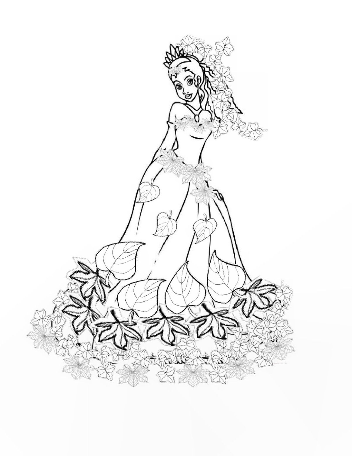 Раскраски антистресс принцессы