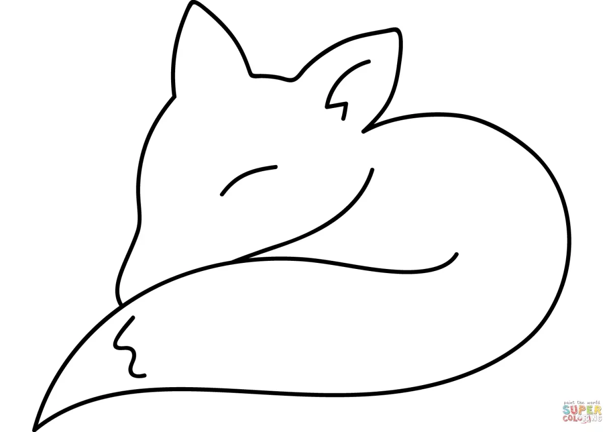 Раскраска Лисичка