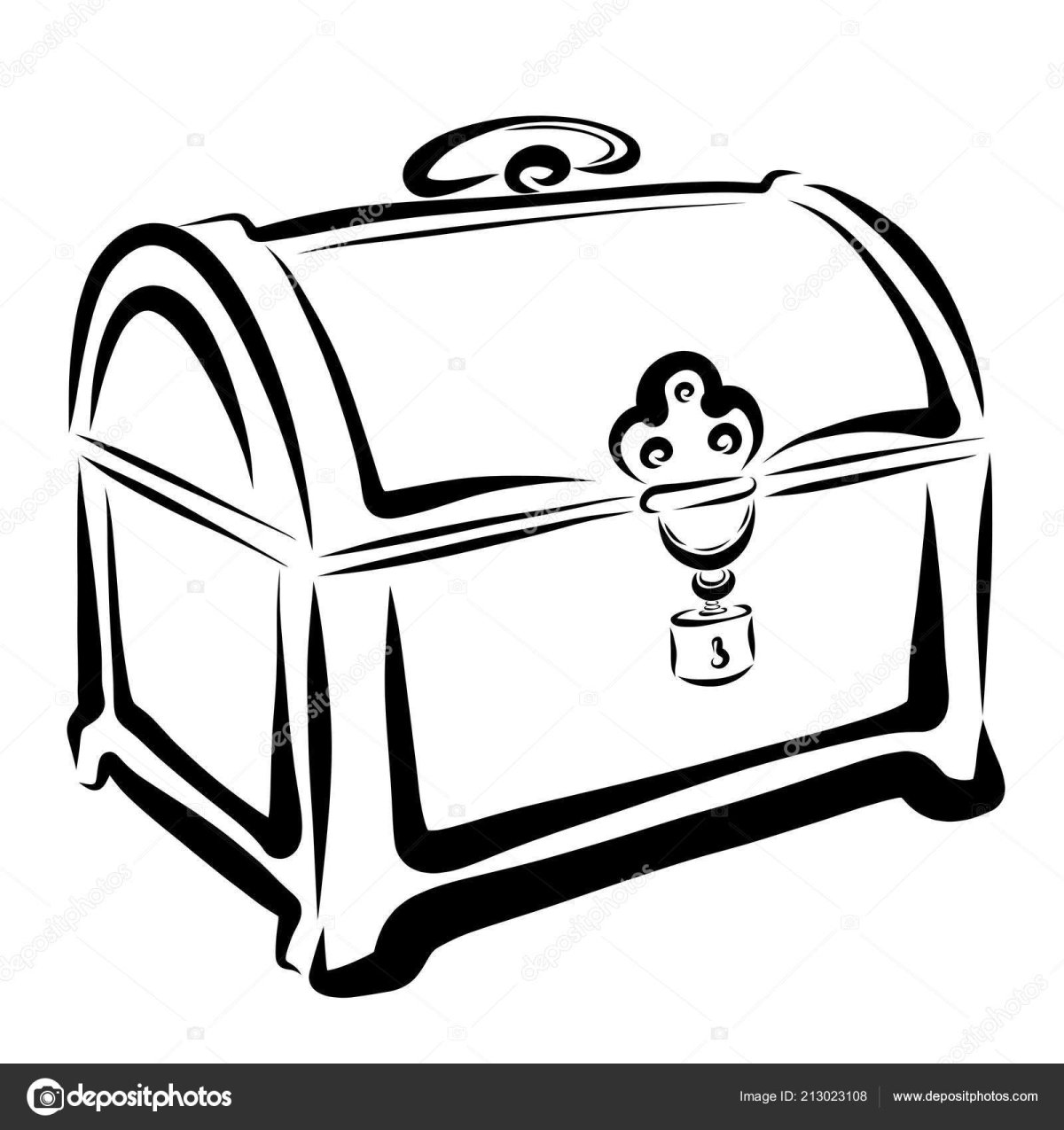 Сундук раскраска