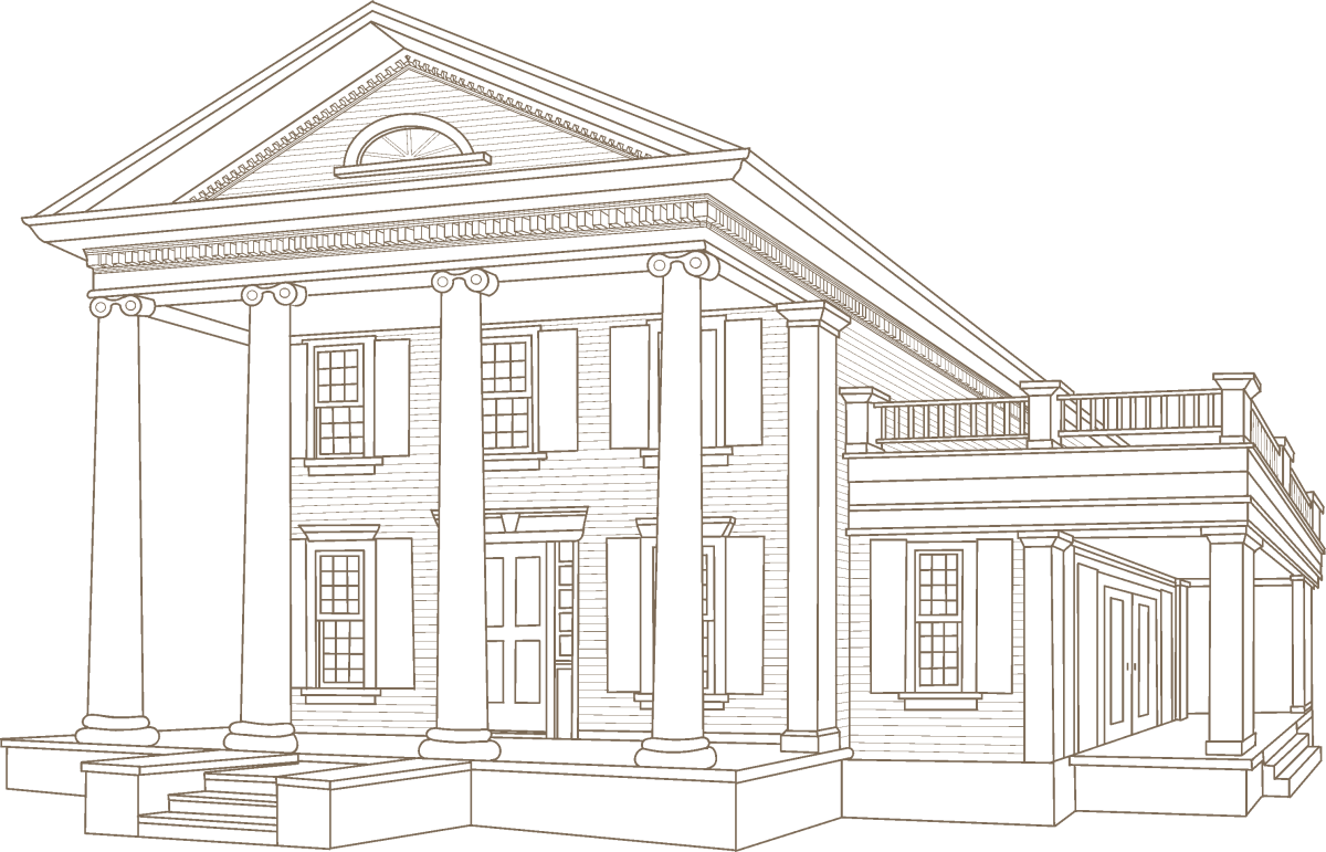 Здание в стиле классицизм рисунок