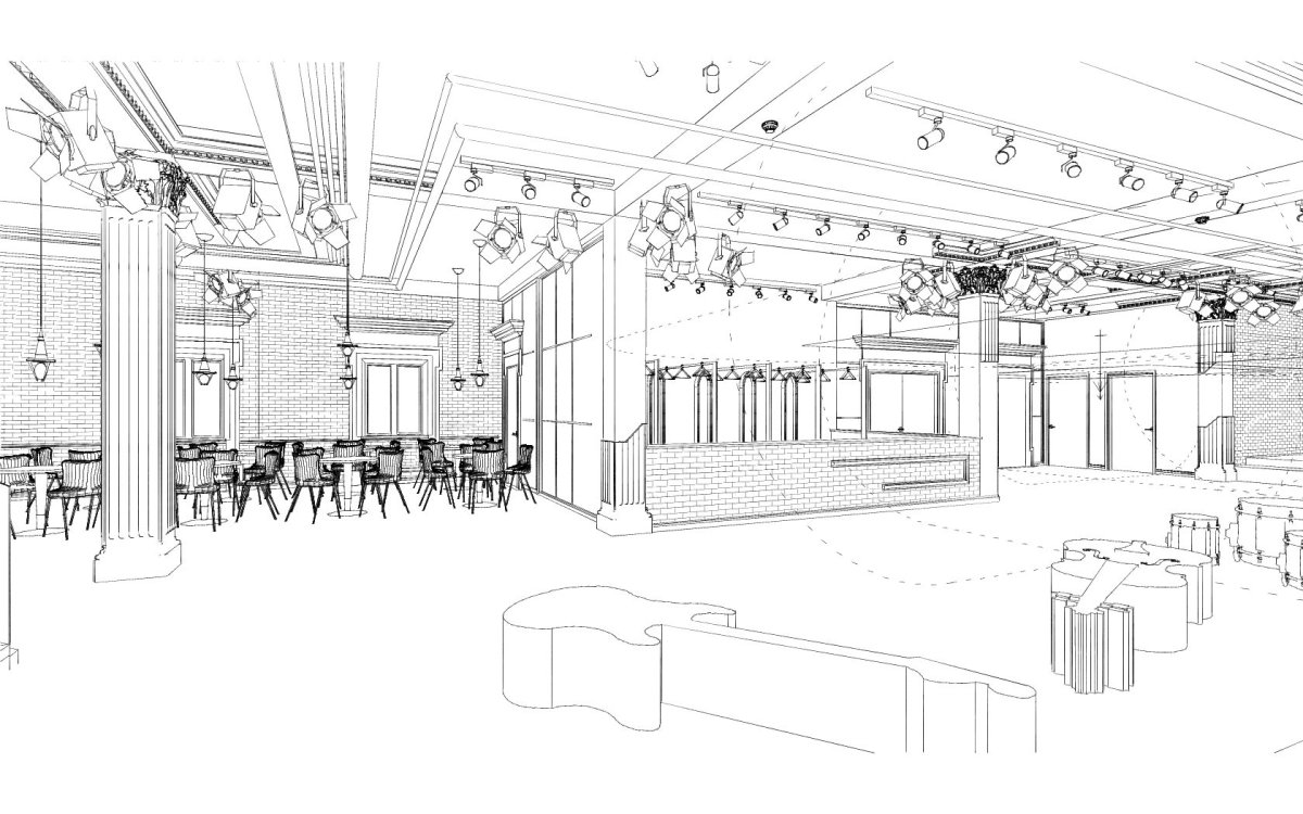 Рисуем интерьер театра