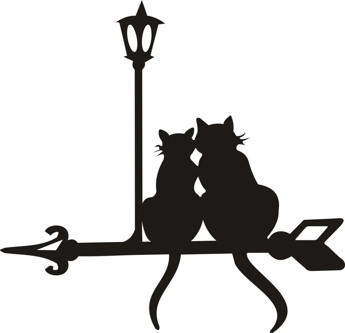 Кот на крыше мультяшный