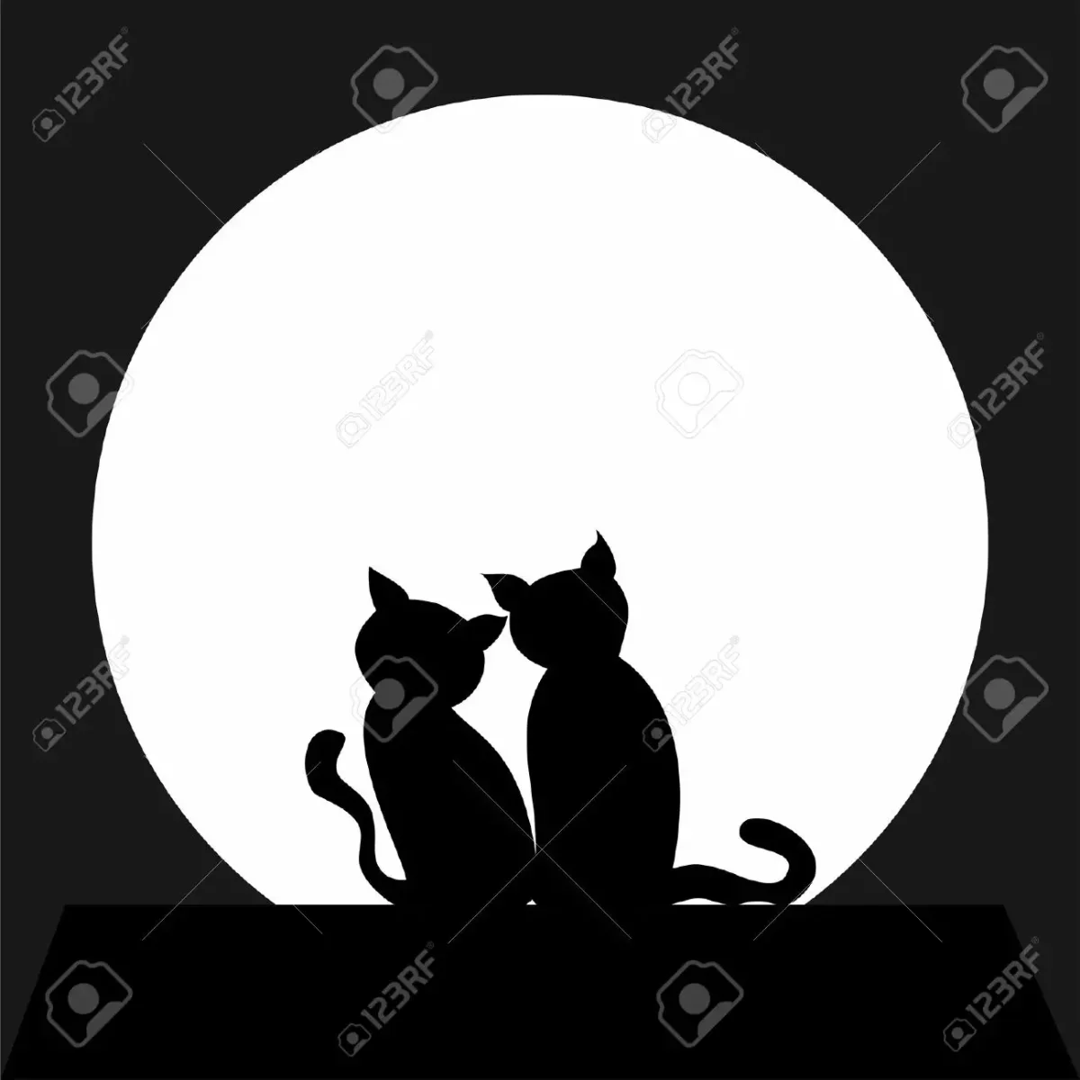 Раскраска котик в домике