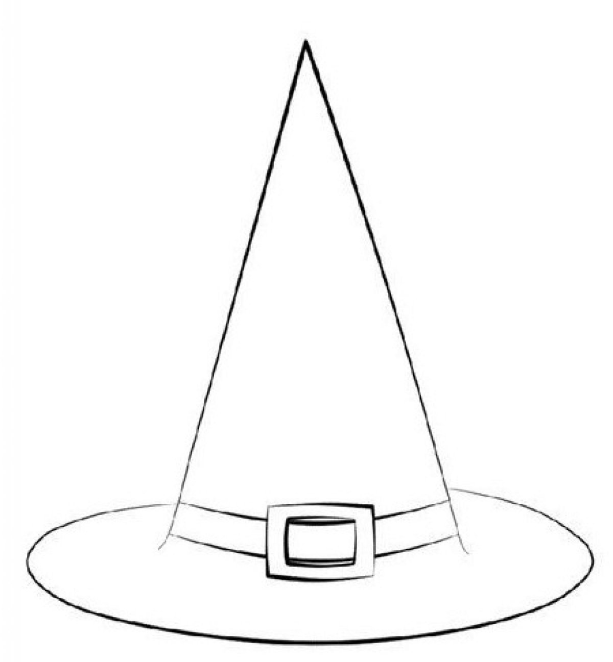 Шляпа на Хэллоуин раскраска